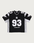 SOLID CAMO JACQUARD MESH CROPPED FIT FOOTBALL JERSEY MENS