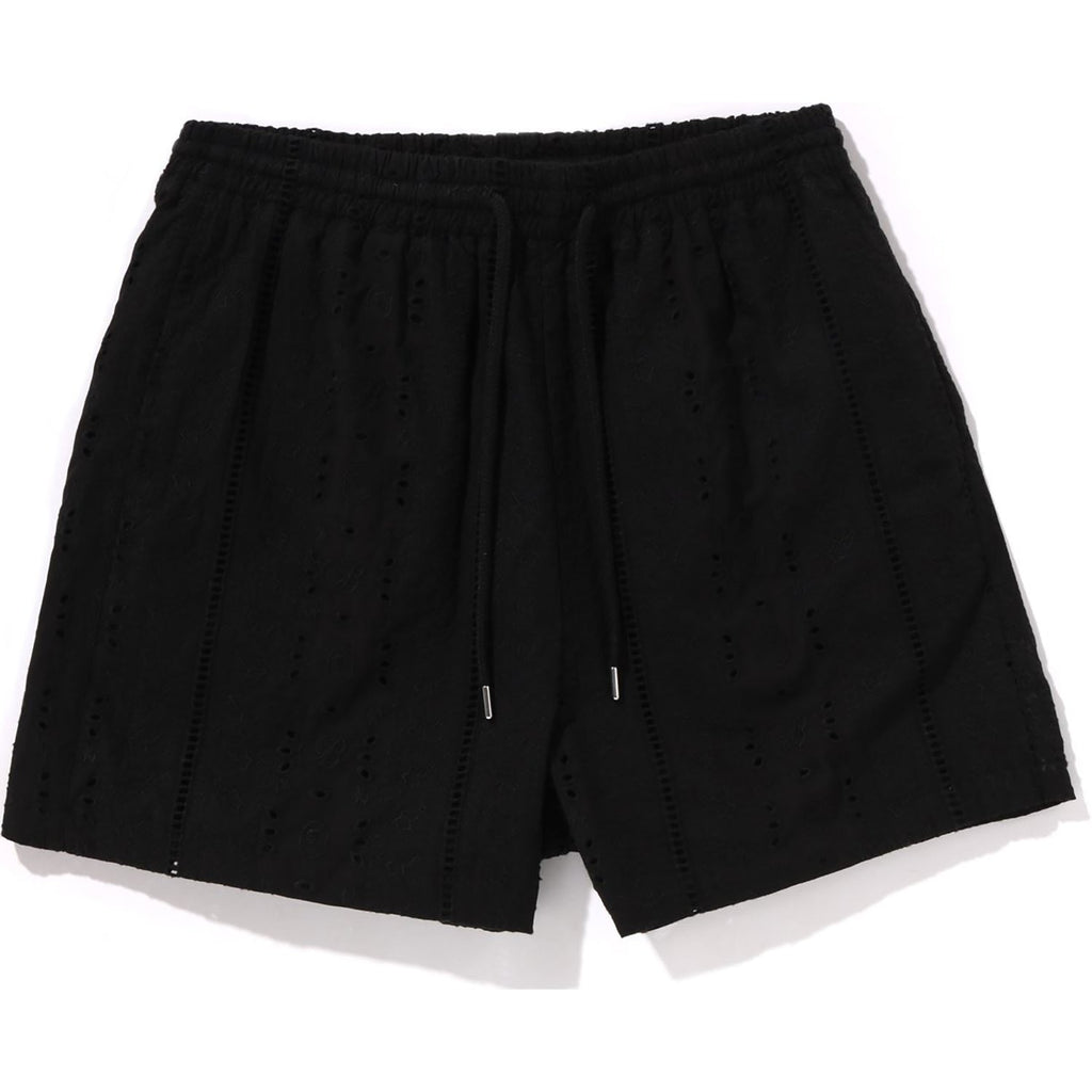 EMBROIDERY RELAXED FIT SHORTS MENS