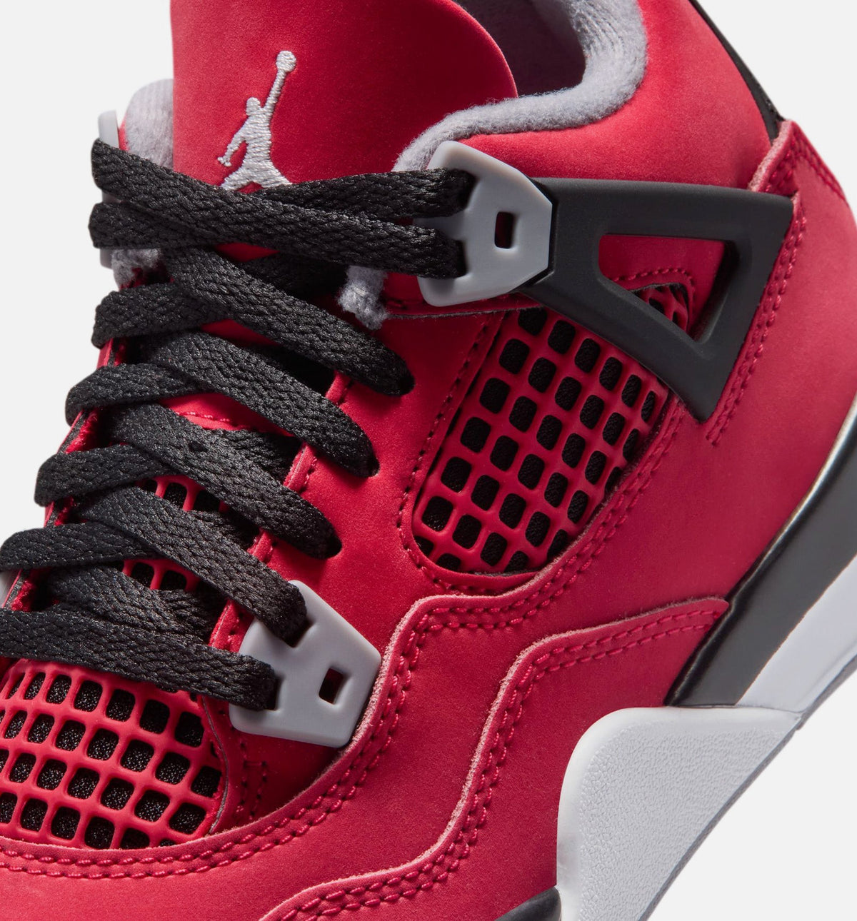 Air Jordan 4 Retro 'Toro Bravo' Preschool - Fire Red/White/Black/Cement Grey