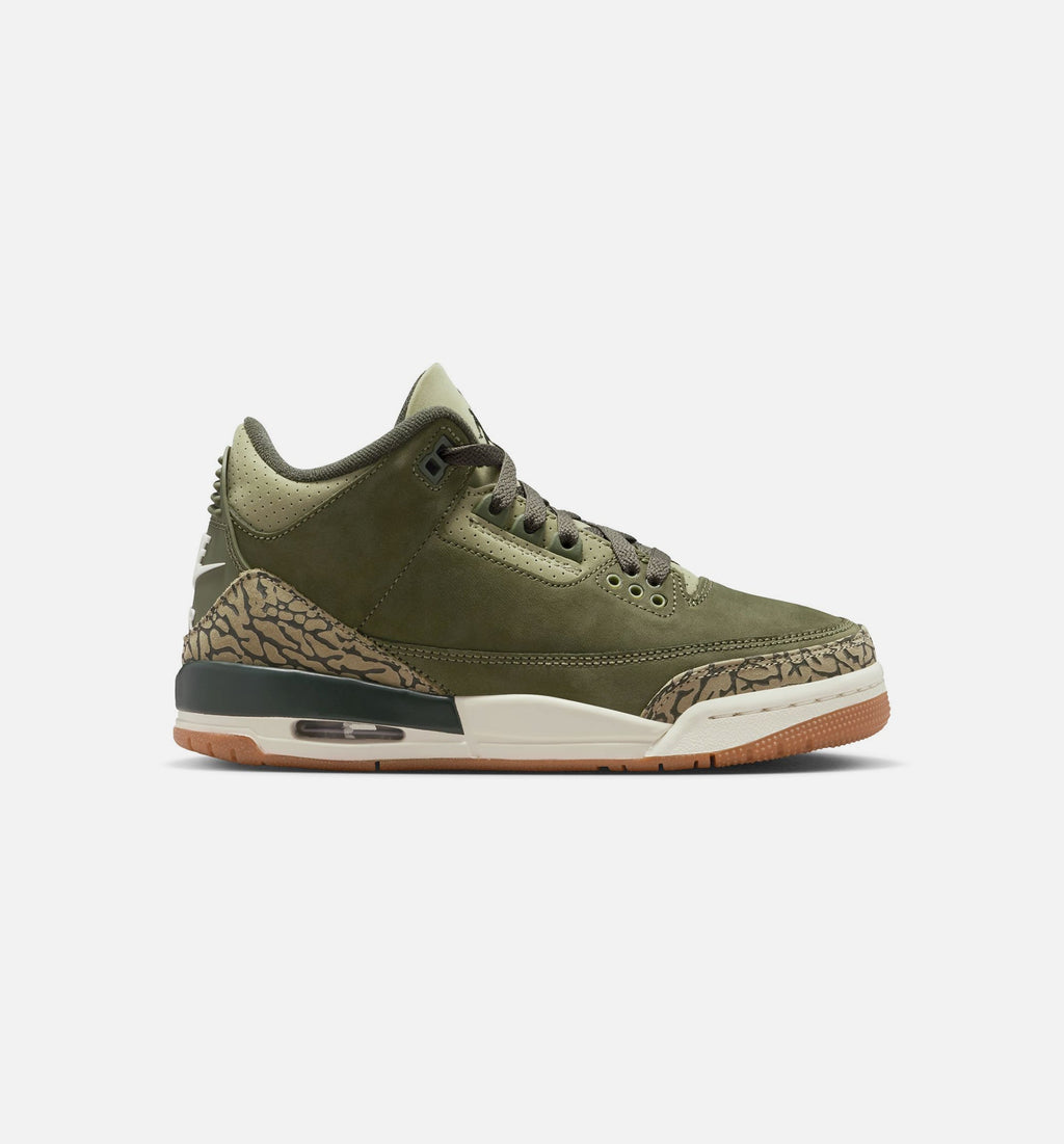 Air Jordan 3 Retro Medium Olive Youth Sneakers - Medium Olive/Sequoia/Neutral Olive/Sail