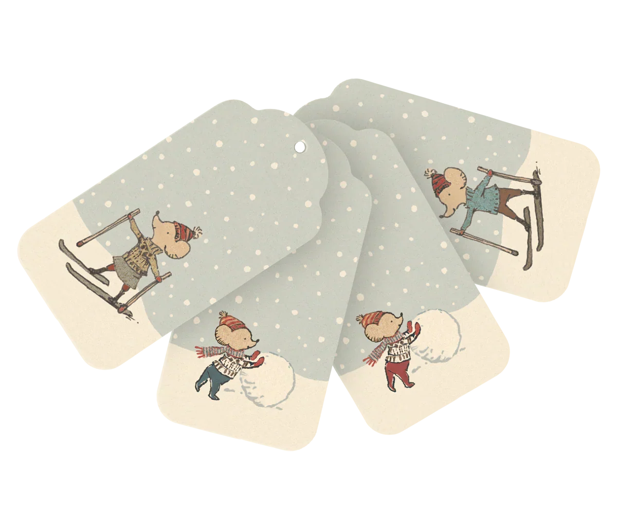Christmas gift tags, 12 pcs