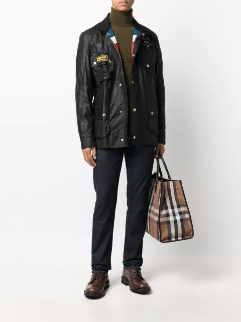 Barbour International Union Jack wax jacket