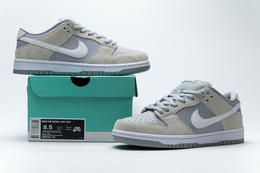 Nike SB Dunk Low Summit White Wolf Grey Reps Sneaker AR0778-110