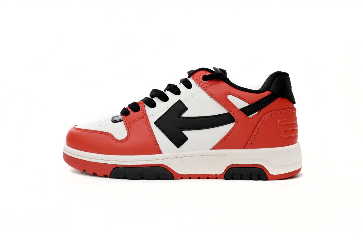 Off White Out Of Office Low Tops Black White Red OMIA189 C99LEA00 12510