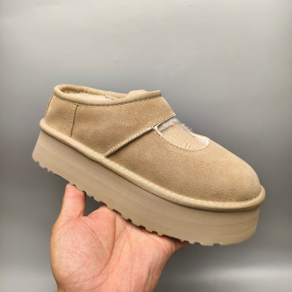 Sand Mary Jane Platform Fashion Shoes — New Arrival | In Stock