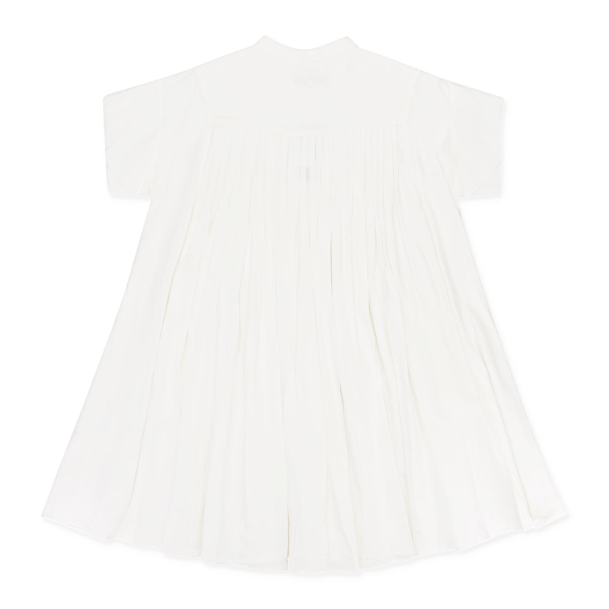 PLEATED WHITE DRESS