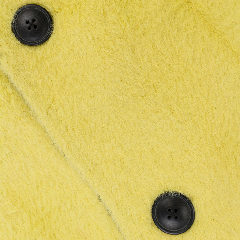 HOUNDSTOOTH TEXTURED REVERSIBLE MAC YELLOW COAT