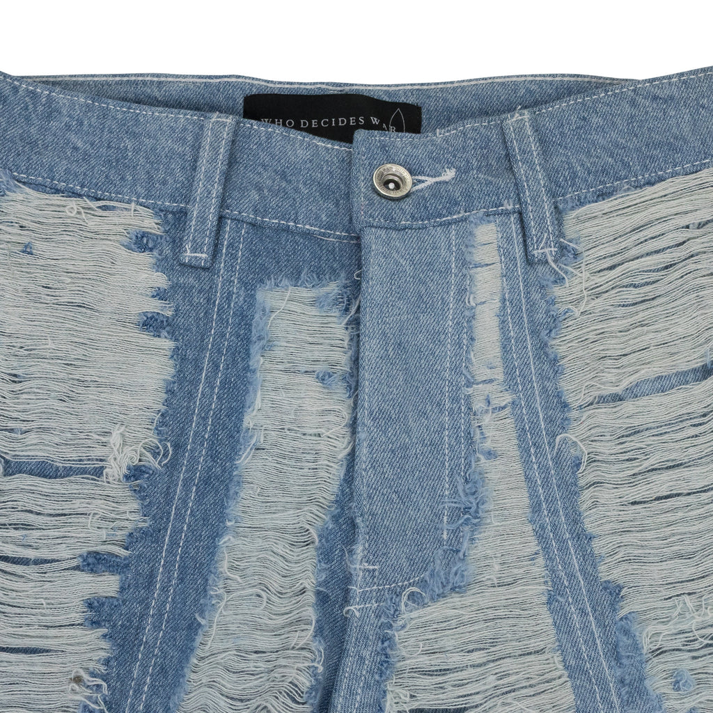 BLUE MRDR MOTO STRAIGHT-FIT JEANS