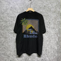 Rhude T-shirts Printed Trendy Pure Cotton