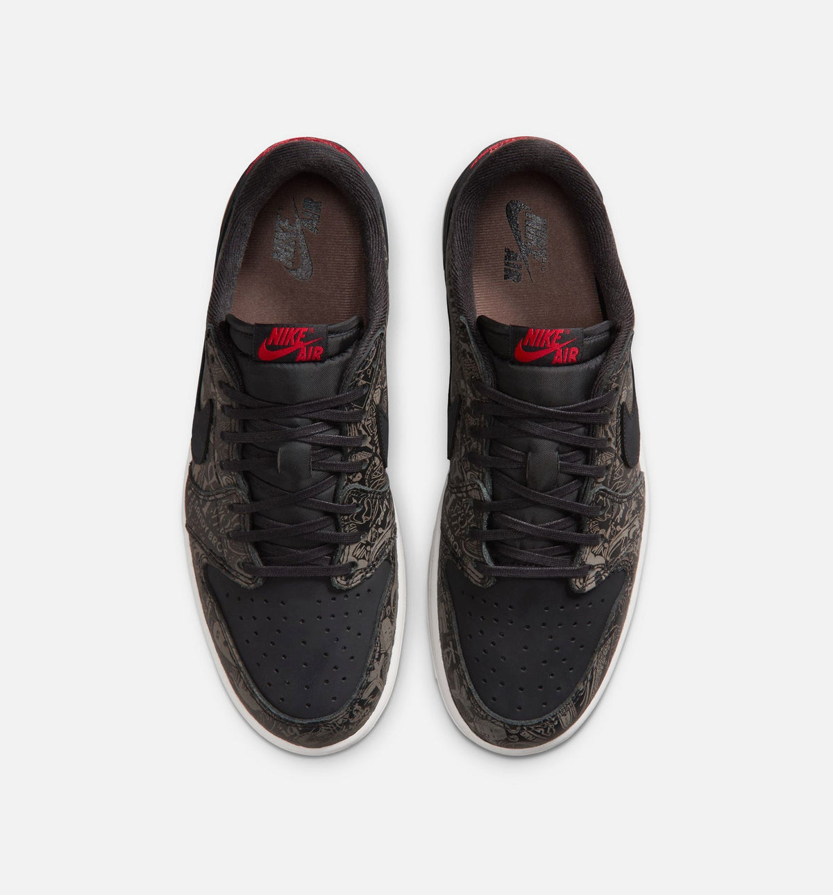 Air Jordan 1 Retro Low OG Laser Black and Varsity Red Men's Lifestyle Shoe – Black/Varsity Red/Summit White