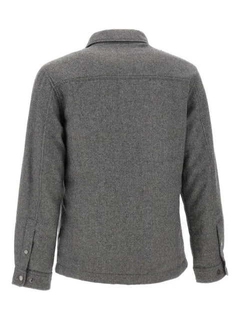 Woolrich herringbone chest-pocket jacket