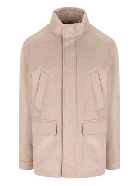 Zegna cashmere high-neck jacket