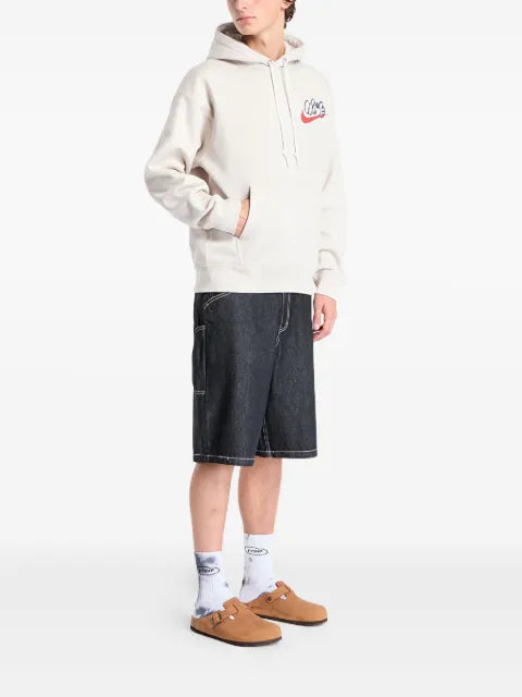 Nike swoosh-graphic long-sleeve hoodie