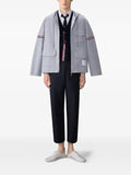 Thom Browne double face tech twill oversized parka with armbands