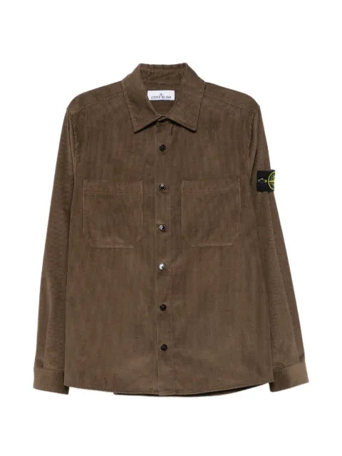 Stone Island 1200040 cotton micro-corduroy overshirt