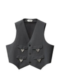Versace wool-mohair vest