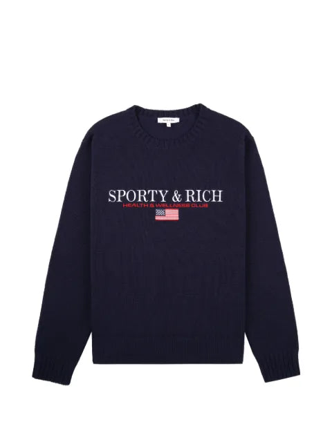 Sporty & Rich S&R Nautical crewneck graphic sweatshirt