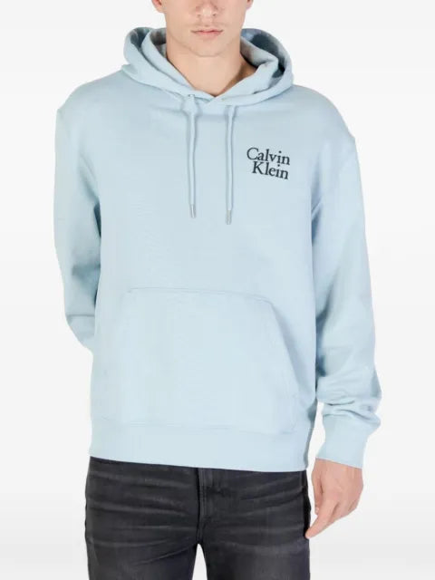 Calvin Klein logo-print drawstring hoodie