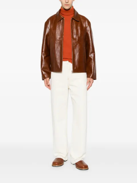SANDRO leather jacket