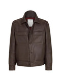 Brunello Cucinelli nappa leather jacket with Thermore® padding