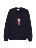 Drôle De Monsieur column-print sweatshirt