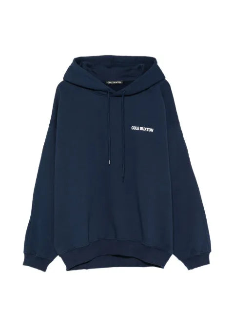 COLE BUXTON CB logo-print drawstring hoodie