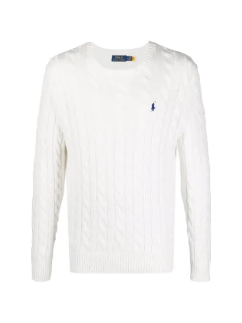 Polo Ralph Lauren cable-knit embroidered-logo sweater