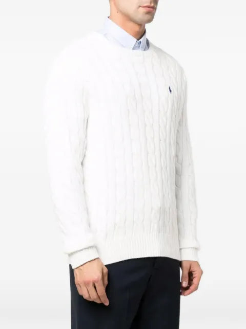 Polo Ralph Lauren cable-knit embroidered-logo sweater