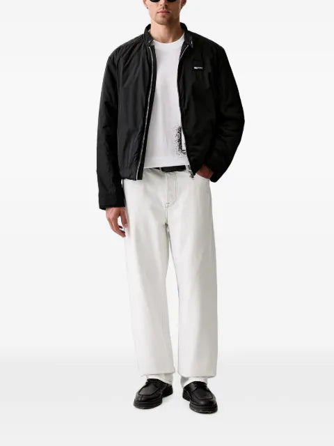 Karl Lagerfeld Jeans logo-patch quilted-panel jacket