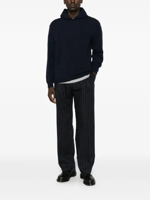 AMARANTO  knitted wool hoodie
