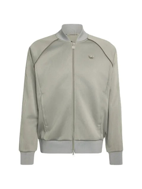adidas logo-embroidered zip-up sweatshirt