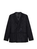 Caruso double-breasted peak-lapel jacket