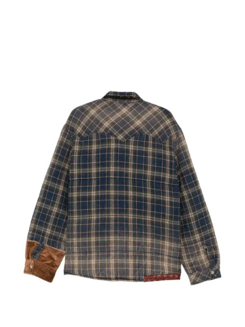KHOKI patchwork check jacket