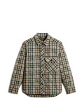 Woolrich check-pattern quilted shirt-jacket