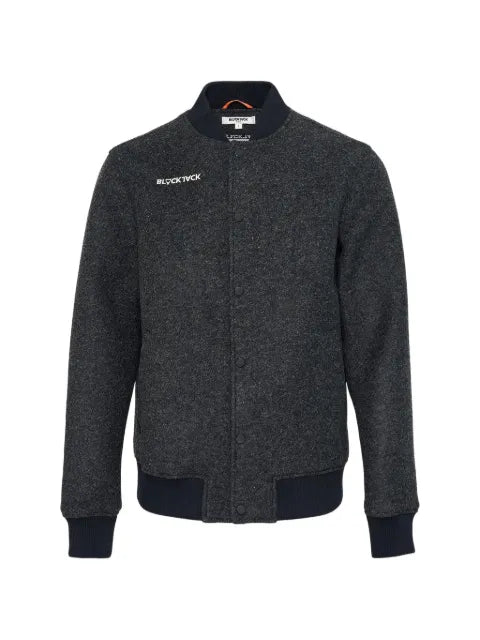Blackjack logo-embroidered varsity jacket