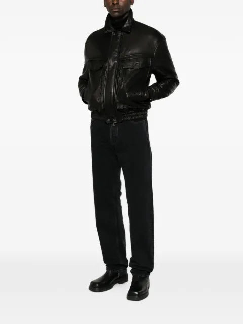 Salvatore Santoro grainy leather jacket