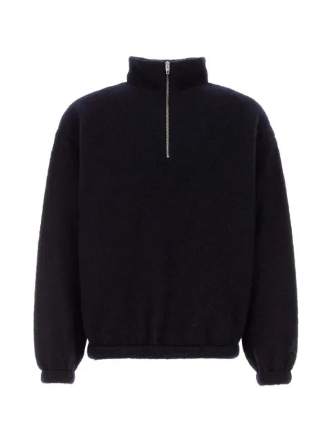 Jil Sander quarter-zip wool-blend sweater