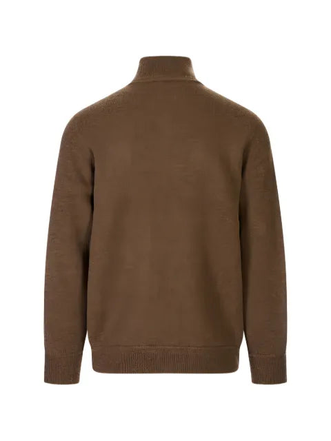 Montecore zip-up high-neck cardigan
