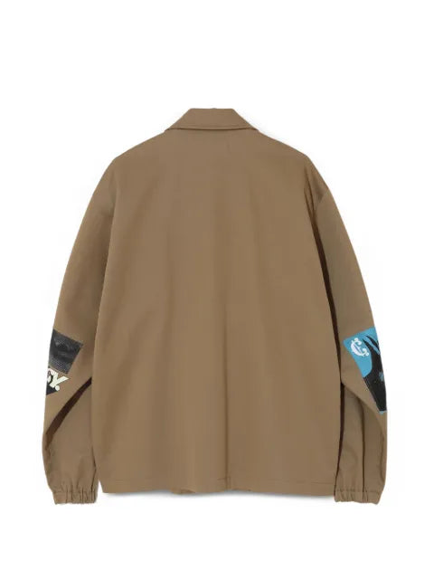 Undercover graphic-print patch-detail jacket