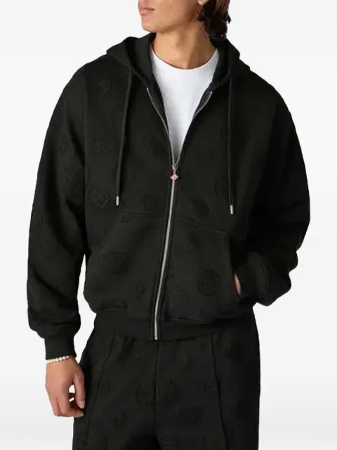 Casablanca Monogram zip-up hoodie