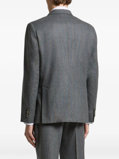 Peserico pinstripe double-breasted jacket