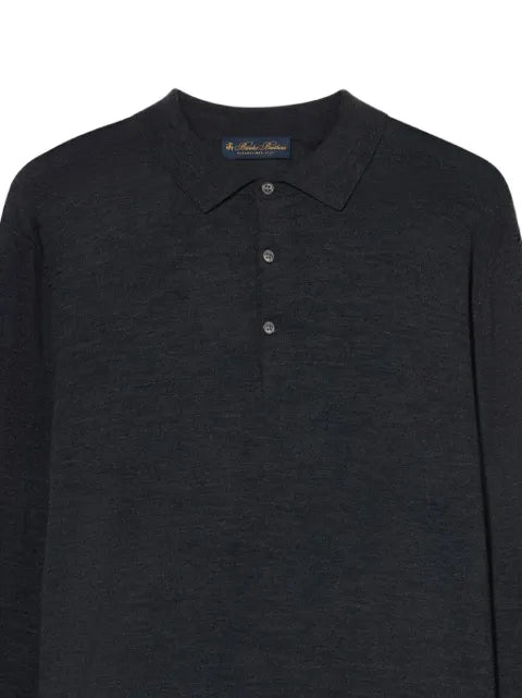 Brooks Brothers merino wool knit polo sweater
