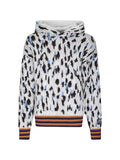 PDF leopard-print intarsia-knit hoodie