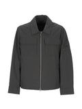Moose Knuckles logo-patch zip-up jacket