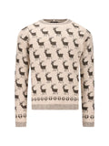 Moncler Grenoble Moose jacquard sweater