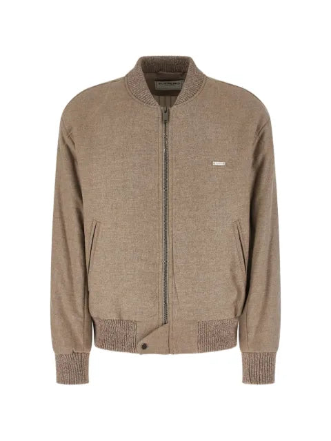 Iceberg logo-plaque bomber jacket