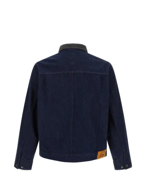 Gramicci corduroy-collar Japanese denim jacket