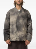 Snow Peak shibori-dyed down jacket
