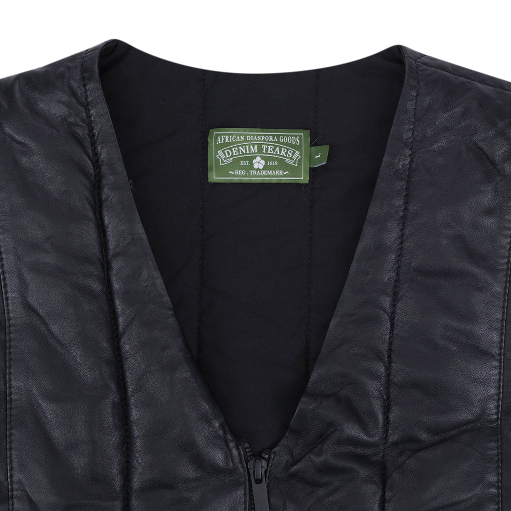 Black Oakland Leather Vest