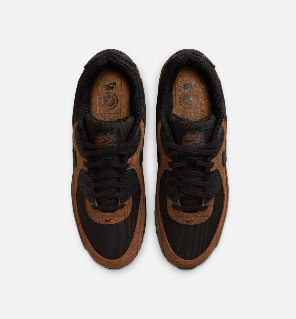 Air Max 90 Premium Men's Sneakers - Light British Tan / Velvet Brown / Black